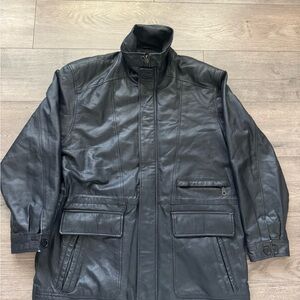 KC collections, leather jacket, size large